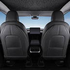 CUTIM Lattice Leather Seat Back Protector for Tesla Model 3 & Model Y