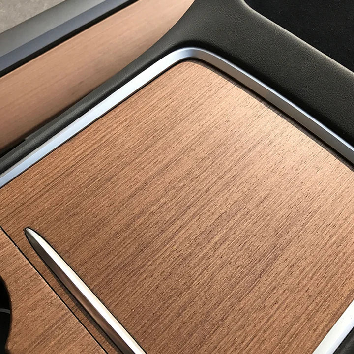 CUTIM Wood Center Console Wrap for Model 3/Y