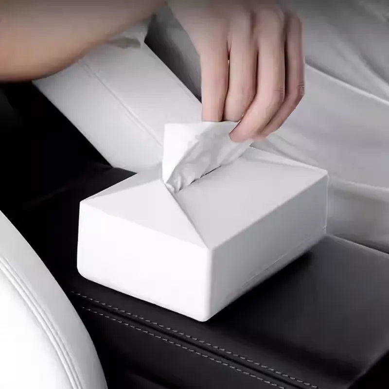 Cybertruck Style Multi-Function Tissue Box for Tesla