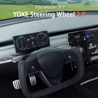 CUTIM New Plaid Steering Wheel for Tesla Model 3 / Y