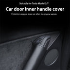 CUTIM Leather Inner Door handle Cover for Tesla Model 3 Model Y