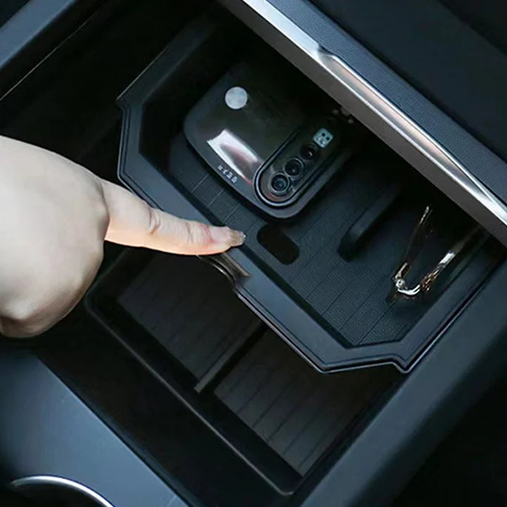 Center Armrest Storage Box Double-Layered Organizer for Tesla Model 3 Highland & New Model Y