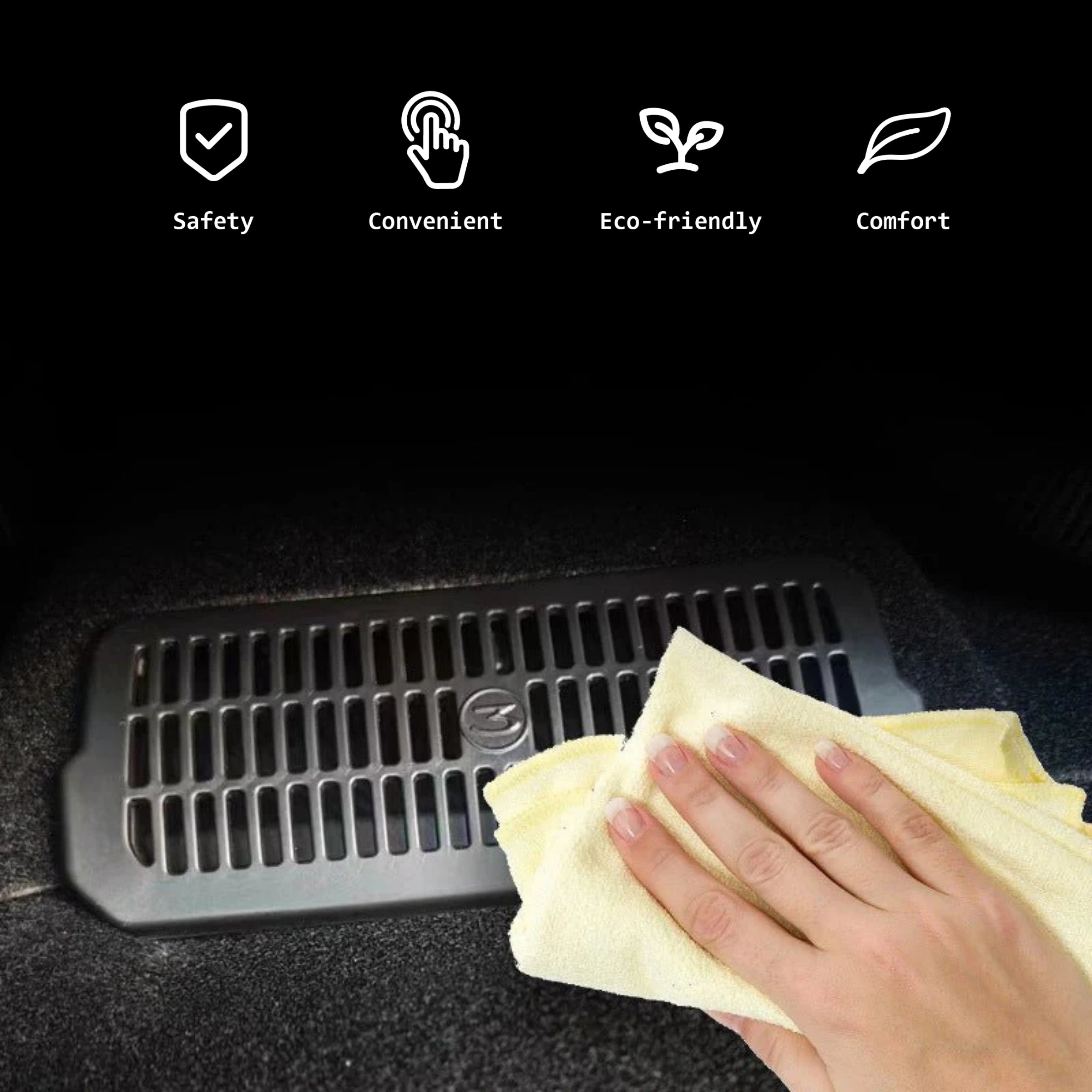 CUTIM Under Seat Air Outlet Vent Cover for Tesla Model 3 Highland (2024+)