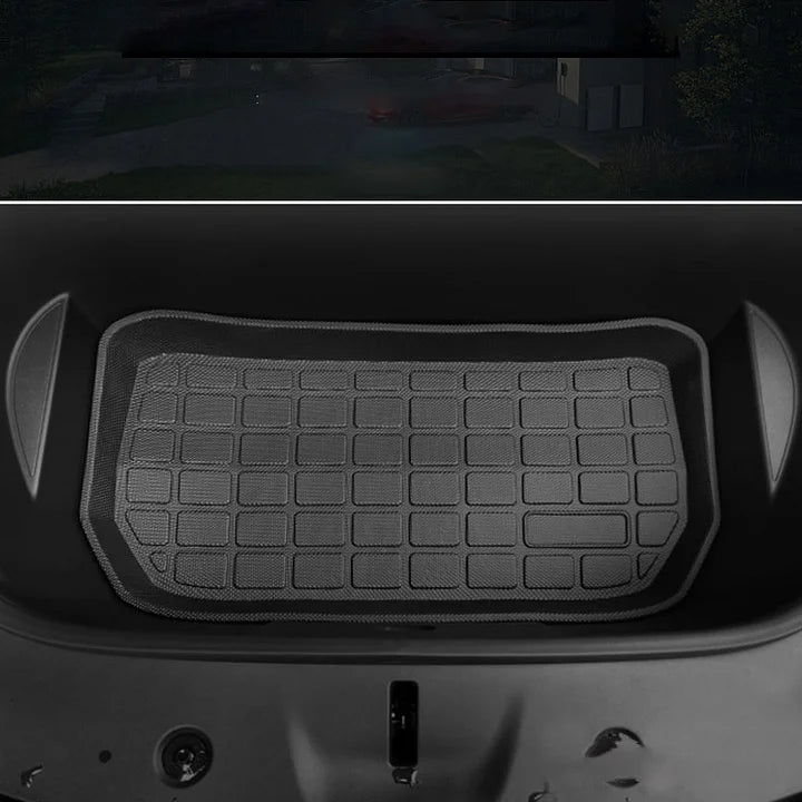 CUTIM All Weather Front And Rear TPE Trunk Mat for Tesla Model Y
