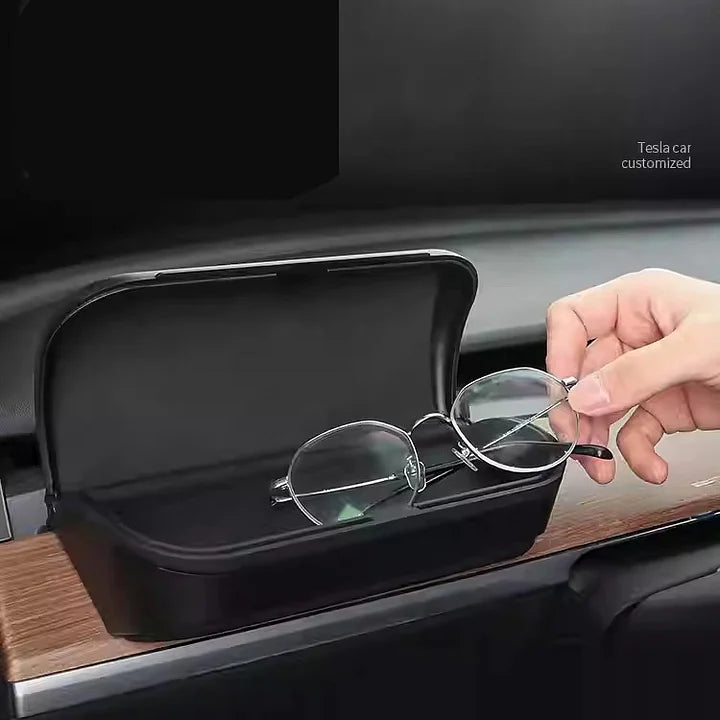 CUTIM Hidden Silicone Dashboard Sunglasses & Glasses Holder for Tesla Model 3 & Y