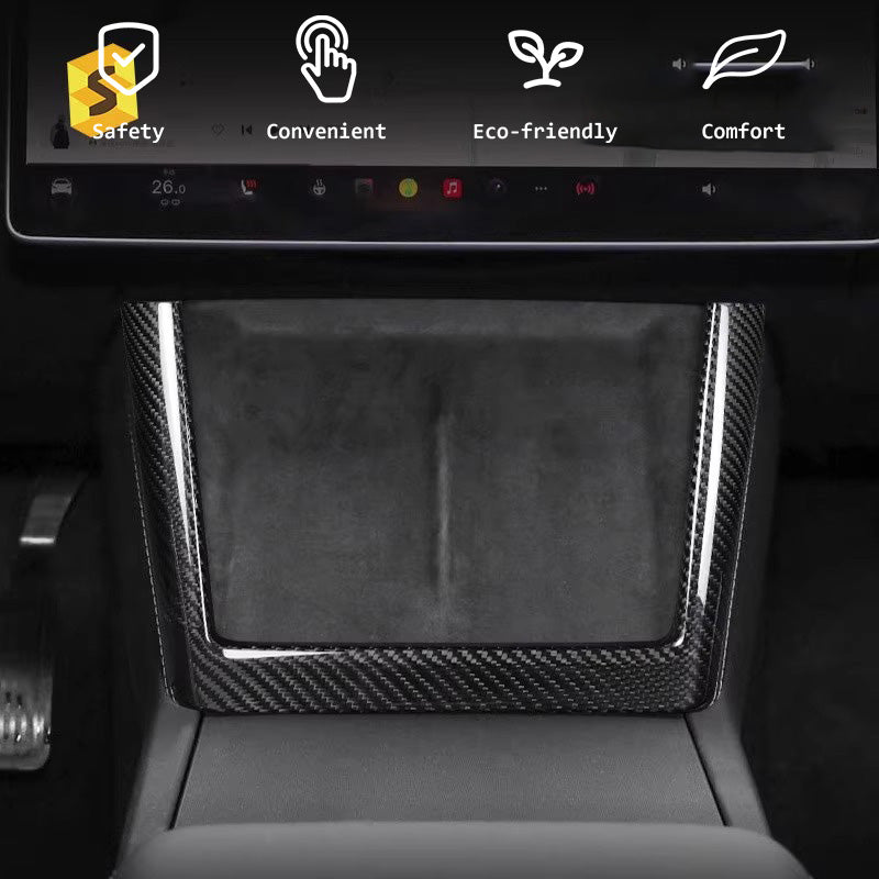 Tesla Model Y Juniper / Model 3 Highland Carbon Fiber Wireless Charging Frame