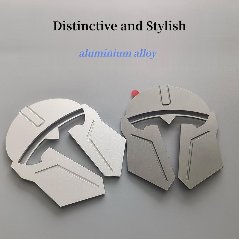 CUTIM Mandalorian Helmet Metal Emblem