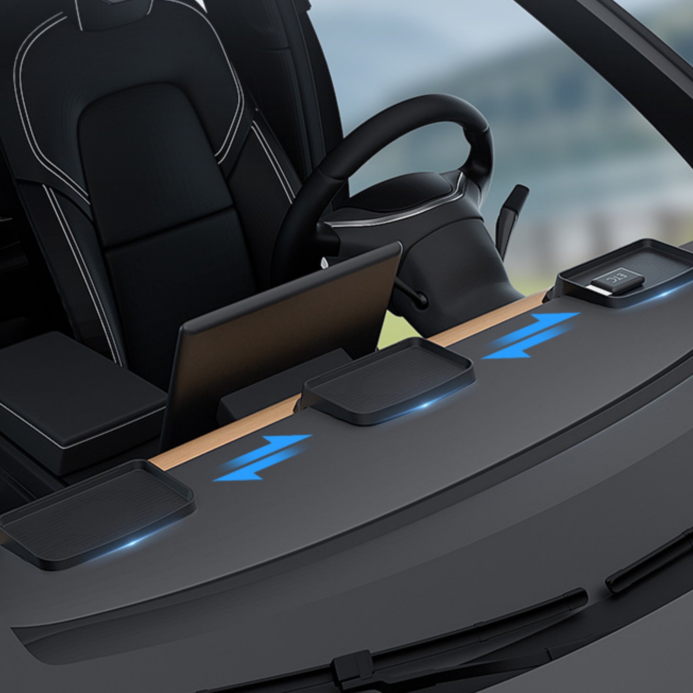 CUTIM Dashboard Concealed Tray For Tesla Model 3 Highland /Y