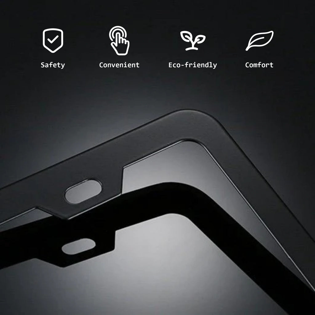 CUTIM Black License Plate Frame for Tesla (2pcs)