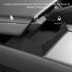 Center Console Glasses Tray for Tesla Model Y Juniper & Model 3 Highland