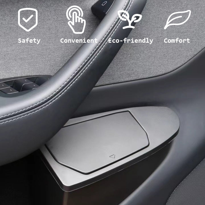 Front Door Trash Can Organizer for Tesla Model Y Juniper (2-Piece Set)