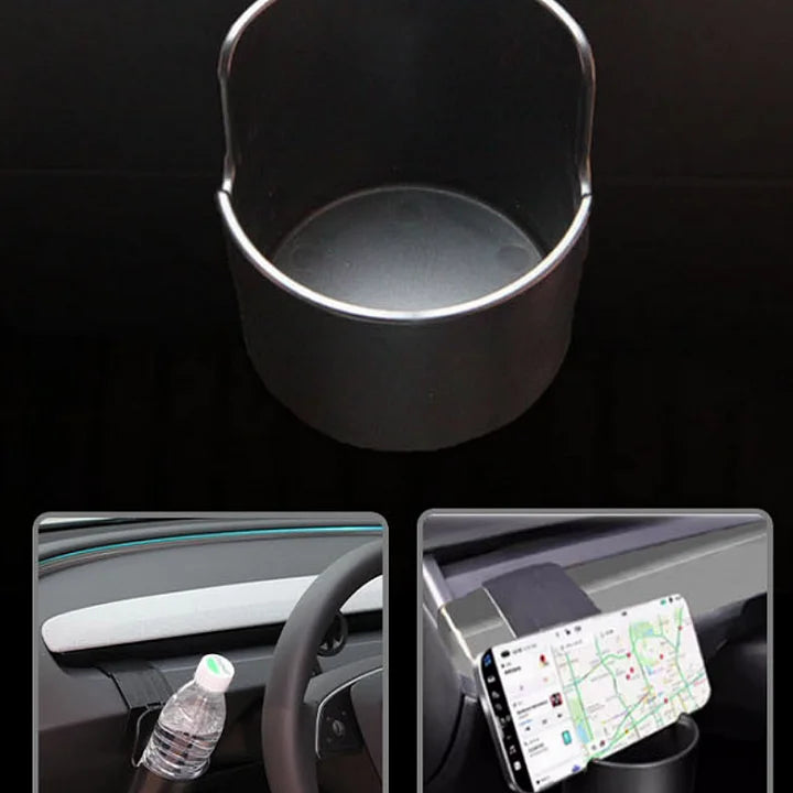 CUTIM Dashboard Left Cup Holder for Tesla Model 3/Y