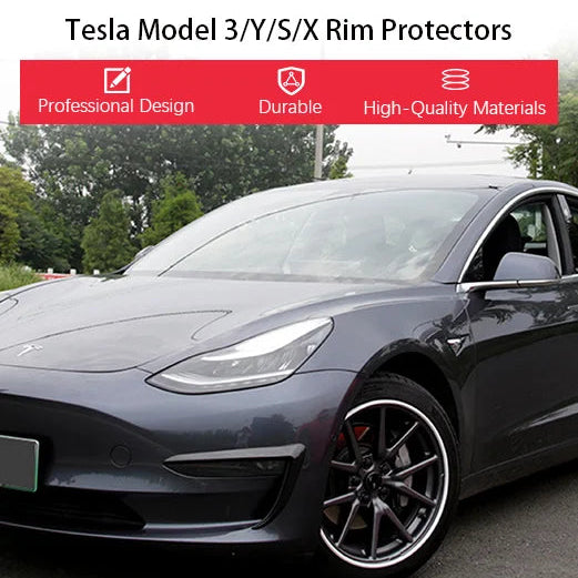CUTIM Wheel Rim Protectors for Tesla Model 3/Y/S/X