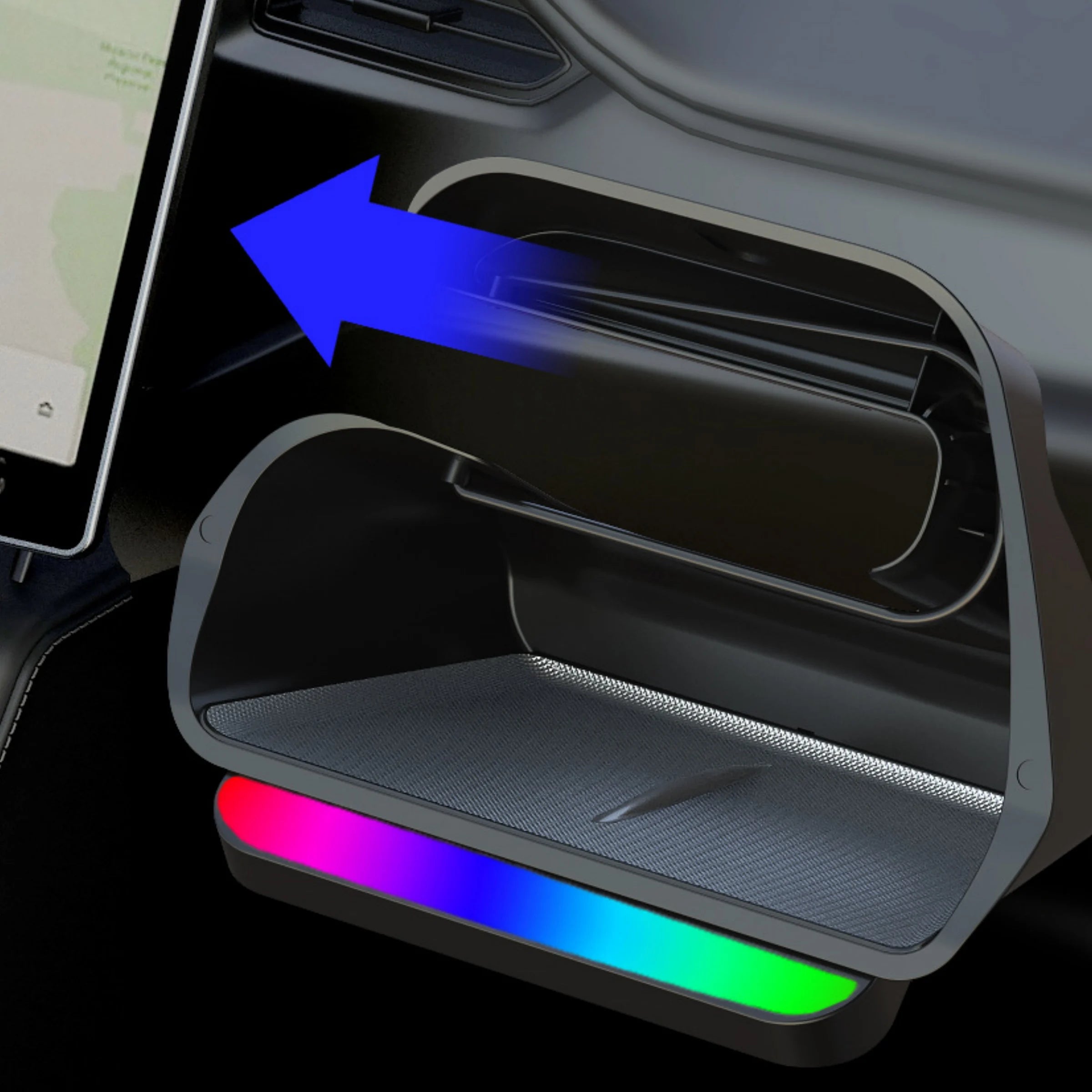 CUTIM Model 3 Highland / New Model Y Under Screen Storage Box