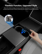 Dry Carbon Fiber Center Console Cover for Tesla Model Y Juniper / Model 3 Highland / Model YL