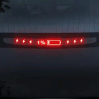 Battery icon brake light projection sticker for Tesla Model 3 
