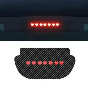 Heart pattern brake light projection sticker for Tesla