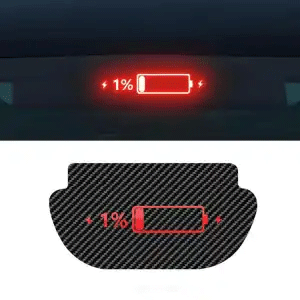 Battery icon brake light projection sticker for Tesla Model Y