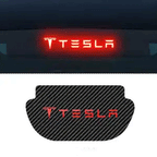 Tesla brake light projection decal with TESLA lettering