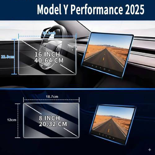 Tesla Front & Rear Clear Screen Protectors Series
