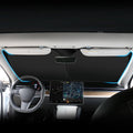 Custom-Fit Dual-Layer Thermal Windshield Sunshade for Tesla Model 3 & Model Y – Heat & UV Protection