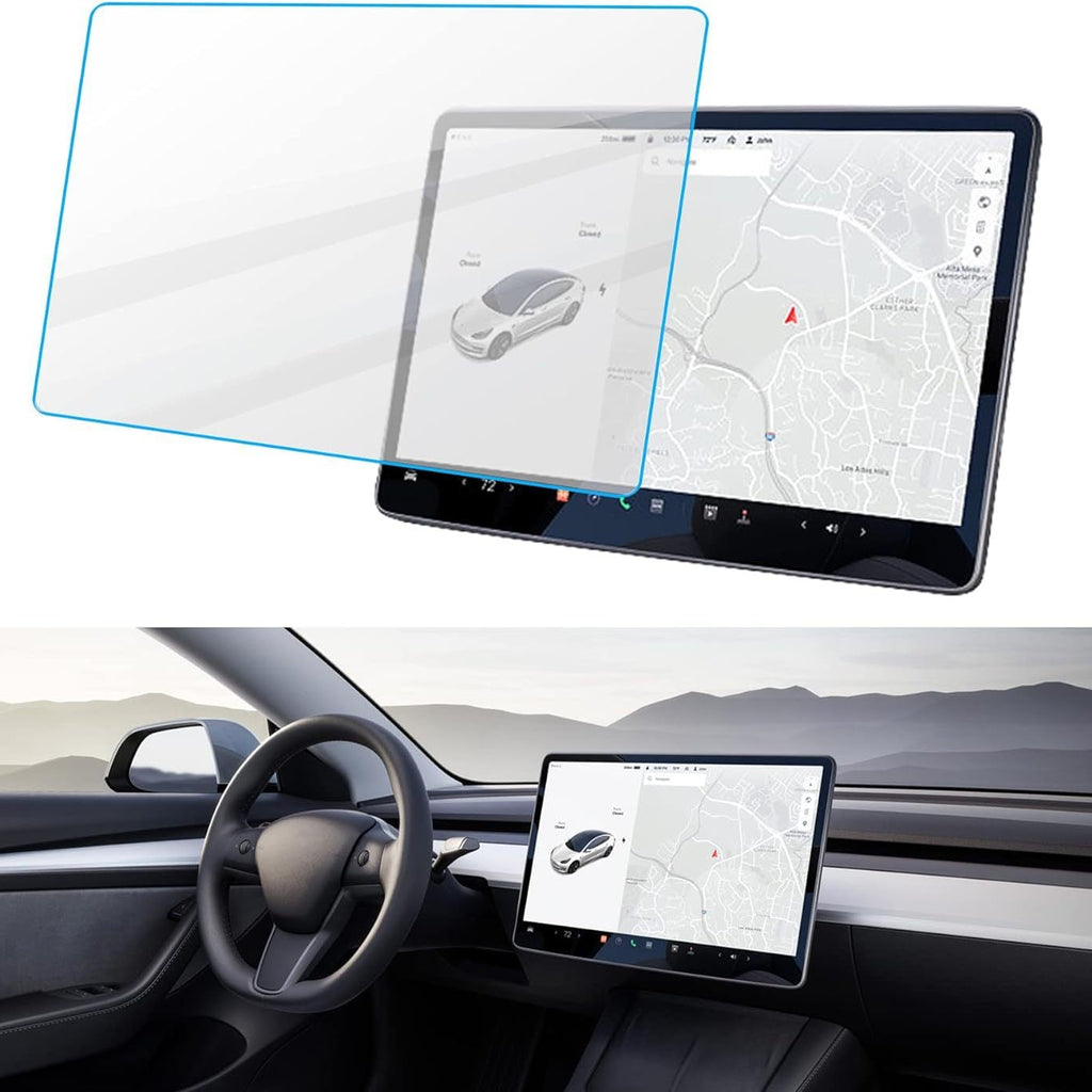 Tesla Model 3/Y 15″ Matte Screen Protector – Anti-Glare Tempered Glass