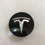 CUTIM Tesla Wheel Center Cap Emblem - Car Wheel Hub Cover Badge