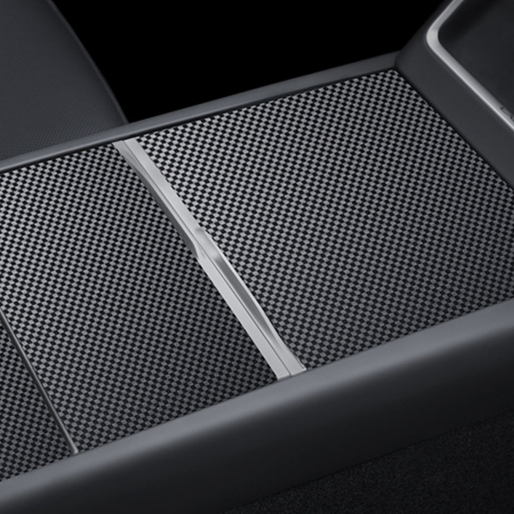 CUTIM Real Carbon Panel Console Wrap for Tesla Model 3 Highland & Model Y Juniper