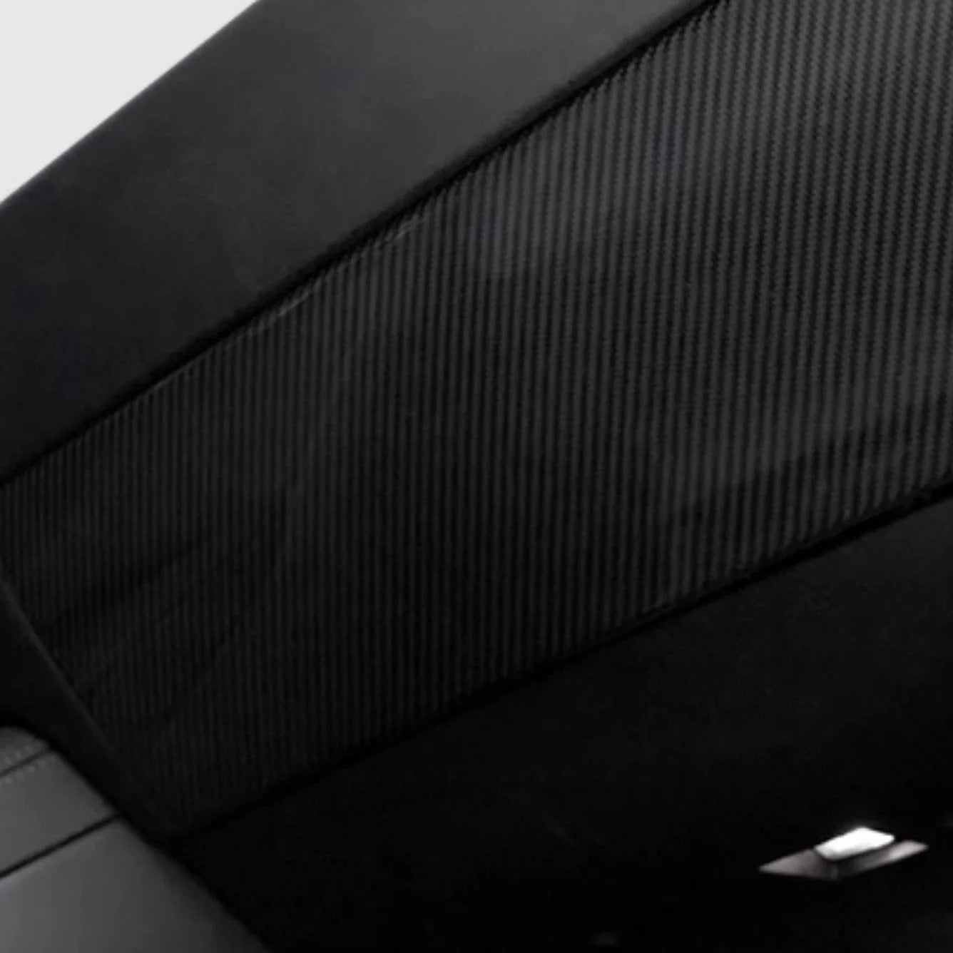 Real Dry Carbon Fiber Glove Box Cover Overlay for Model Y / 3