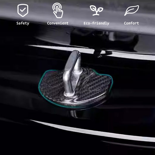 Real Dry Carbon Fiber Door Lock Cover for Tesla Model 3 & Model Y Juniper