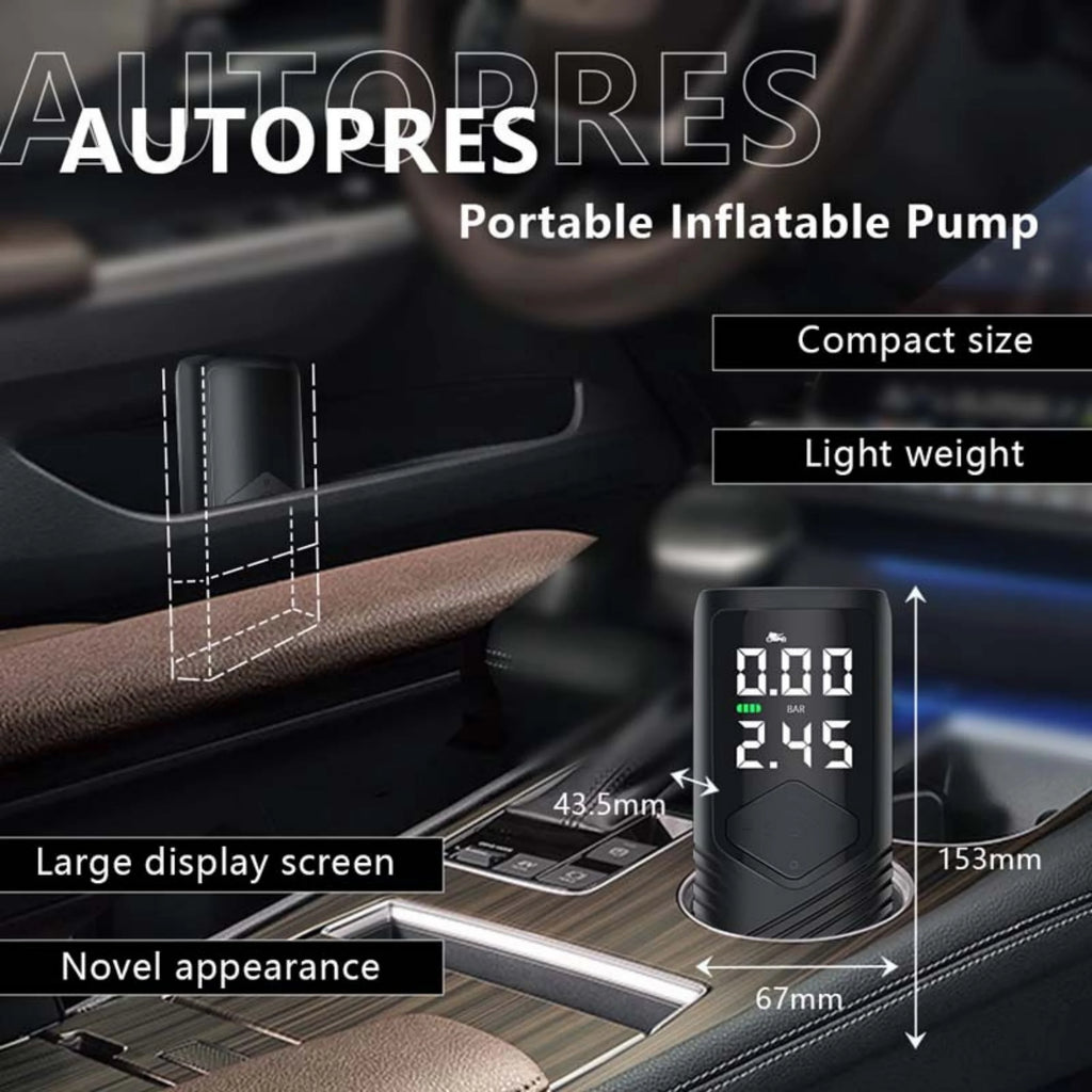 Intelligent Digital Tire Pump for Cars – Portable & Fast Inflation