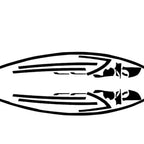 CUTIM Full Exterior Chrome Delete Vinyl Wrap Kit for Tesla Model 3