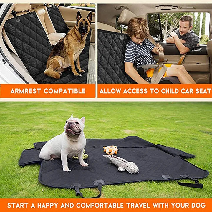 Heavy-Duty Dog Seat Cover with Double Zipper Design for Tesla Model 3/Y/S/X & Cybertruck | CUTIM