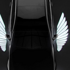 CUTIM Model 3 Highland & New Model Y Angel Wings Rearview Mirror Welcome Light
