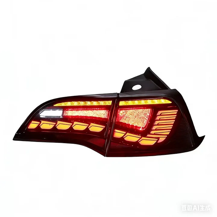 CUTIM Tesla Tail Light Assembly Modification - Dragon Scale LED DRL & Sequential Turn Signal