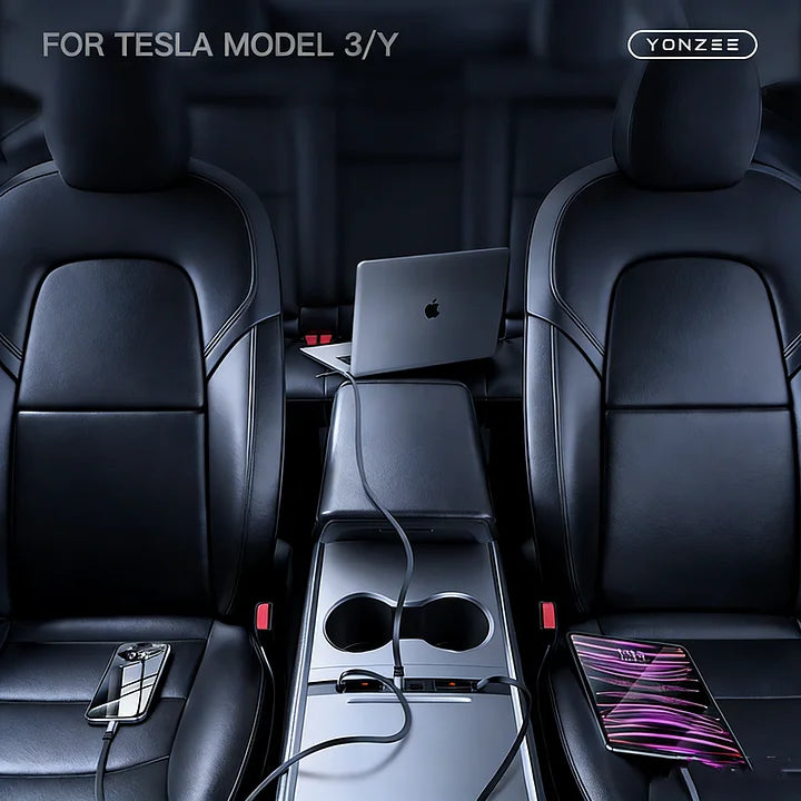 CUTIM Tesla Model 3/Y Refreshed Edition Center Console Expansion Hub Adapter