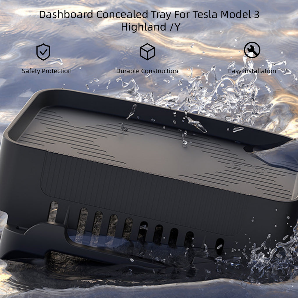 CUTIM Dashboard Concealed Tray For Tesla Model 3 Highland /Y