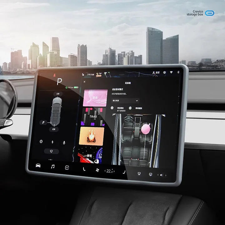 CUTIM Silicone Central Screen Protector Frame for Tesla Model 3 / Y