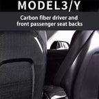 Full Back Seat Replacement for Tesla Model 3 / Y – Real Carbon Fiber Interior Mods