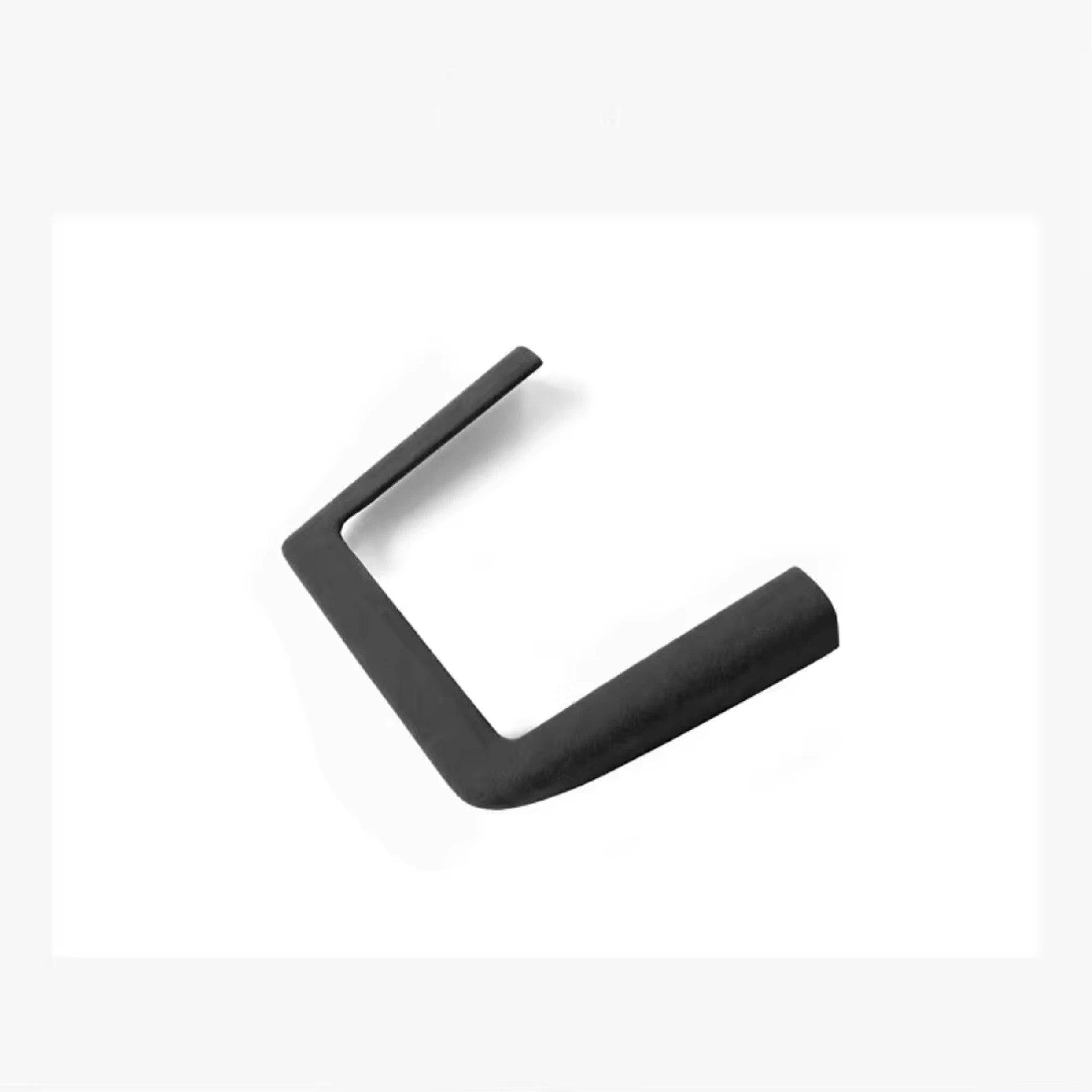 Black Alcantara wireless charging cover trim for Tesla Model 3 Highland and Model Y Juniper