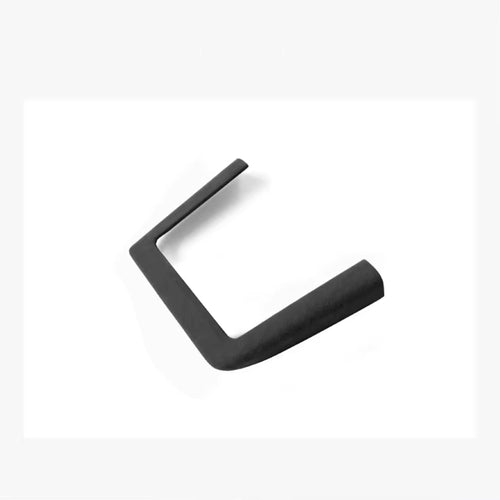 Black Alcantara wireless charging cover trim for Tesla Model 3 Highland and Model Y Juniper