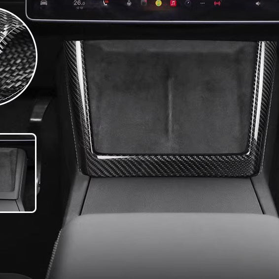 Tesla Model Y Juniper / Model 3 Highland Carbon Fiber Wireless Charging Frame