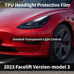 CUTIM Smoked Headlight & Taillight Tint Film for Upgraded Tesla Model 3