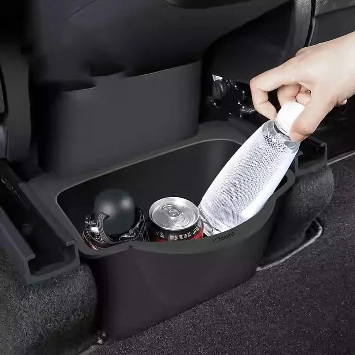 Rear Center Console Storage Organizer & Trash Bin for Tesla Model 3 & Model Y