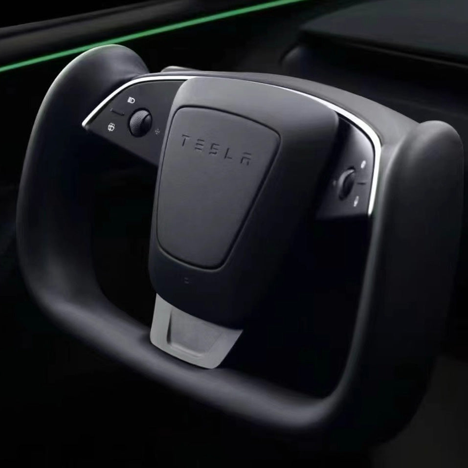 Alcantara Heated Yoke Steering Wheel for Model 3 Highland & Model Y Juniper
