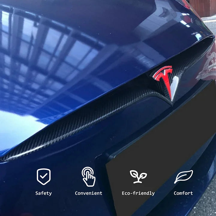 Refreshed Front End Inlay for Tesla Model S/X | Real Dry Carbon Fiber