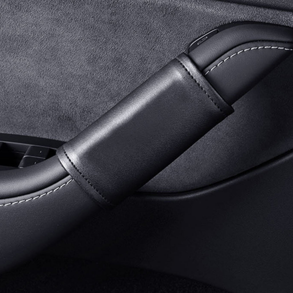 CUTIM Leather Inner Door handle Cover for Tesla Model 3 Model Y