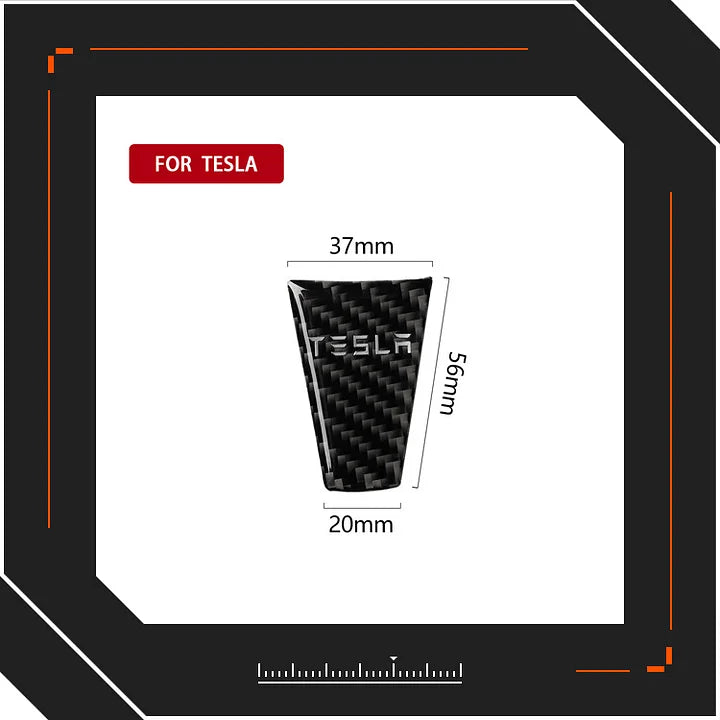 CUTIM Steering Wheel Interior Sticker for Tesla Model S/X