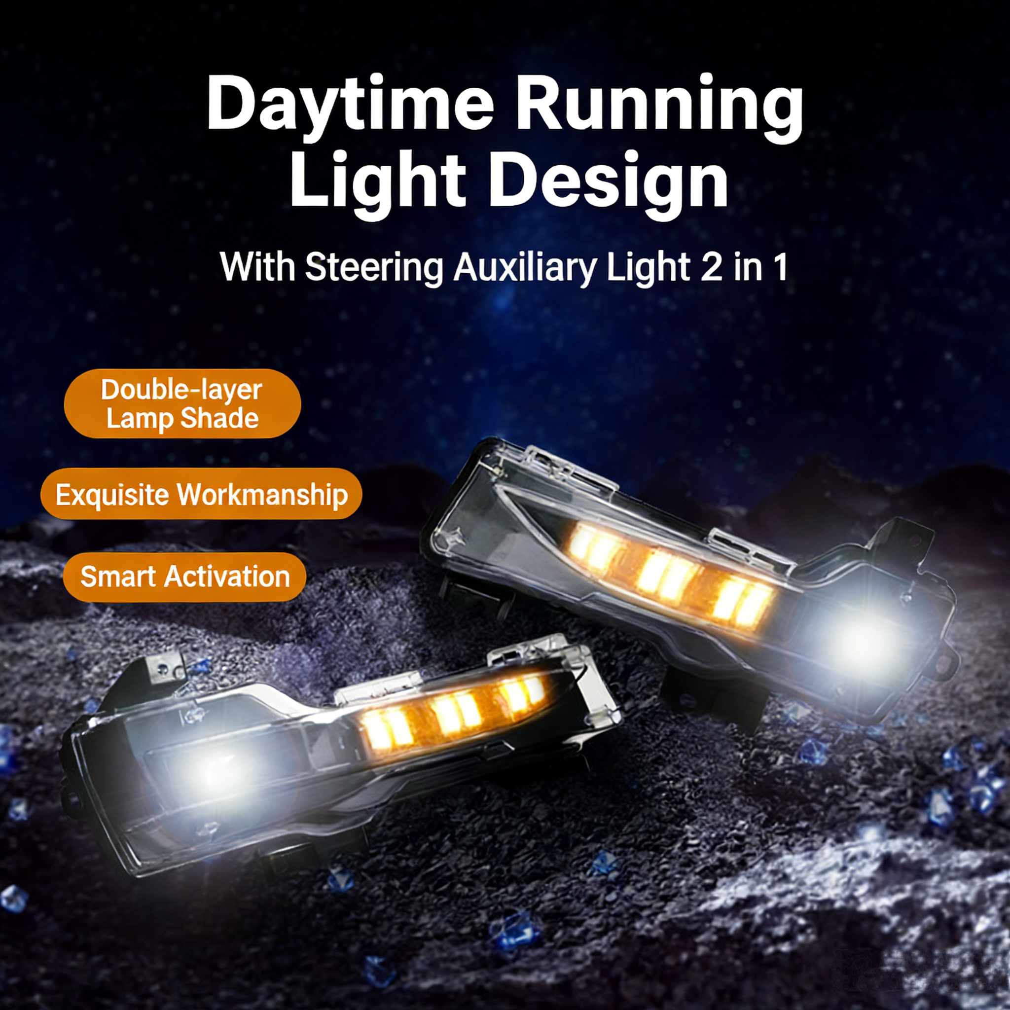 CUTIM Cornering assist lights and front fog lamps for Tesla Model 3/Y