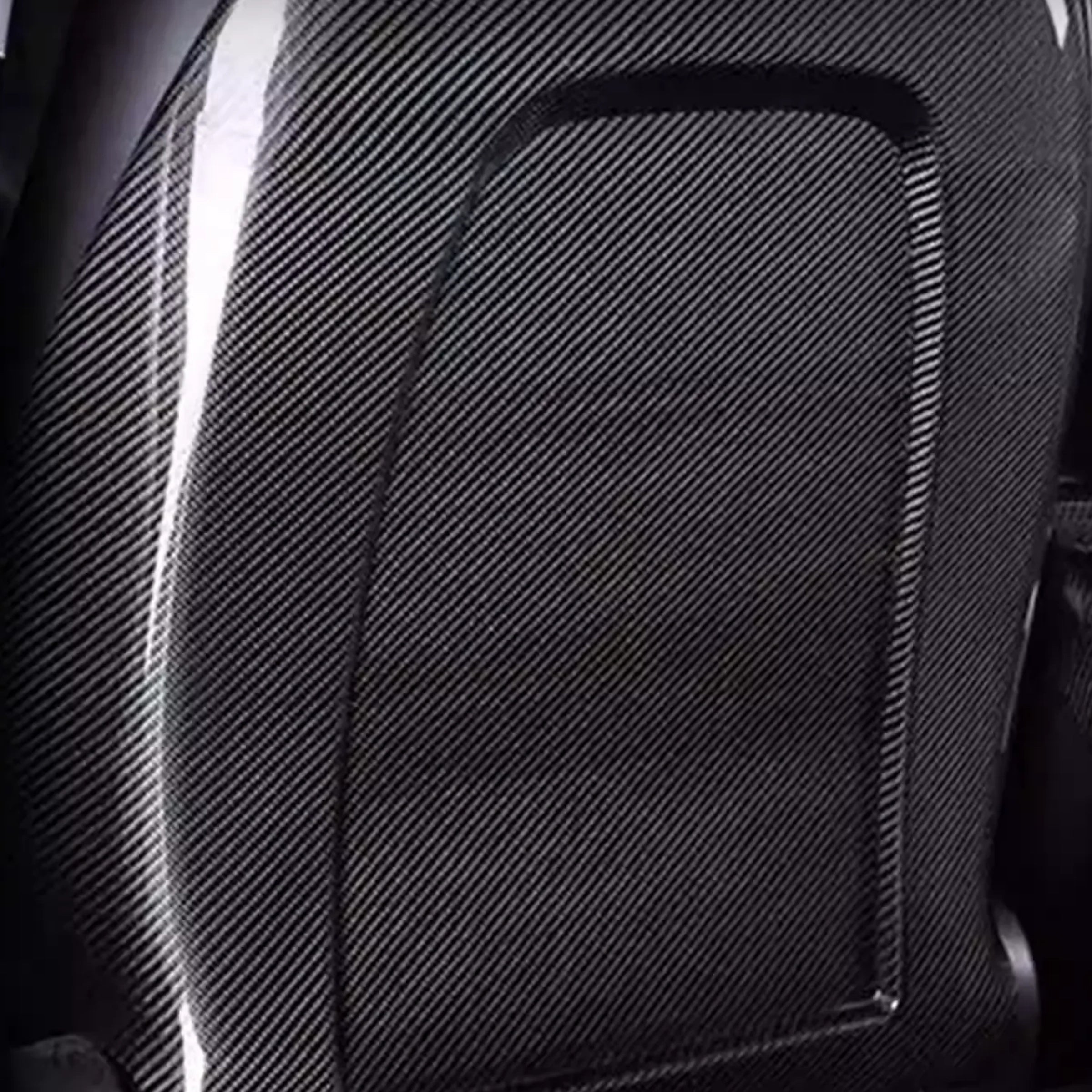 Full Back Seat Replacement for Tesla Model 3 / Y – Real Carbon Fiber Interior Mods
